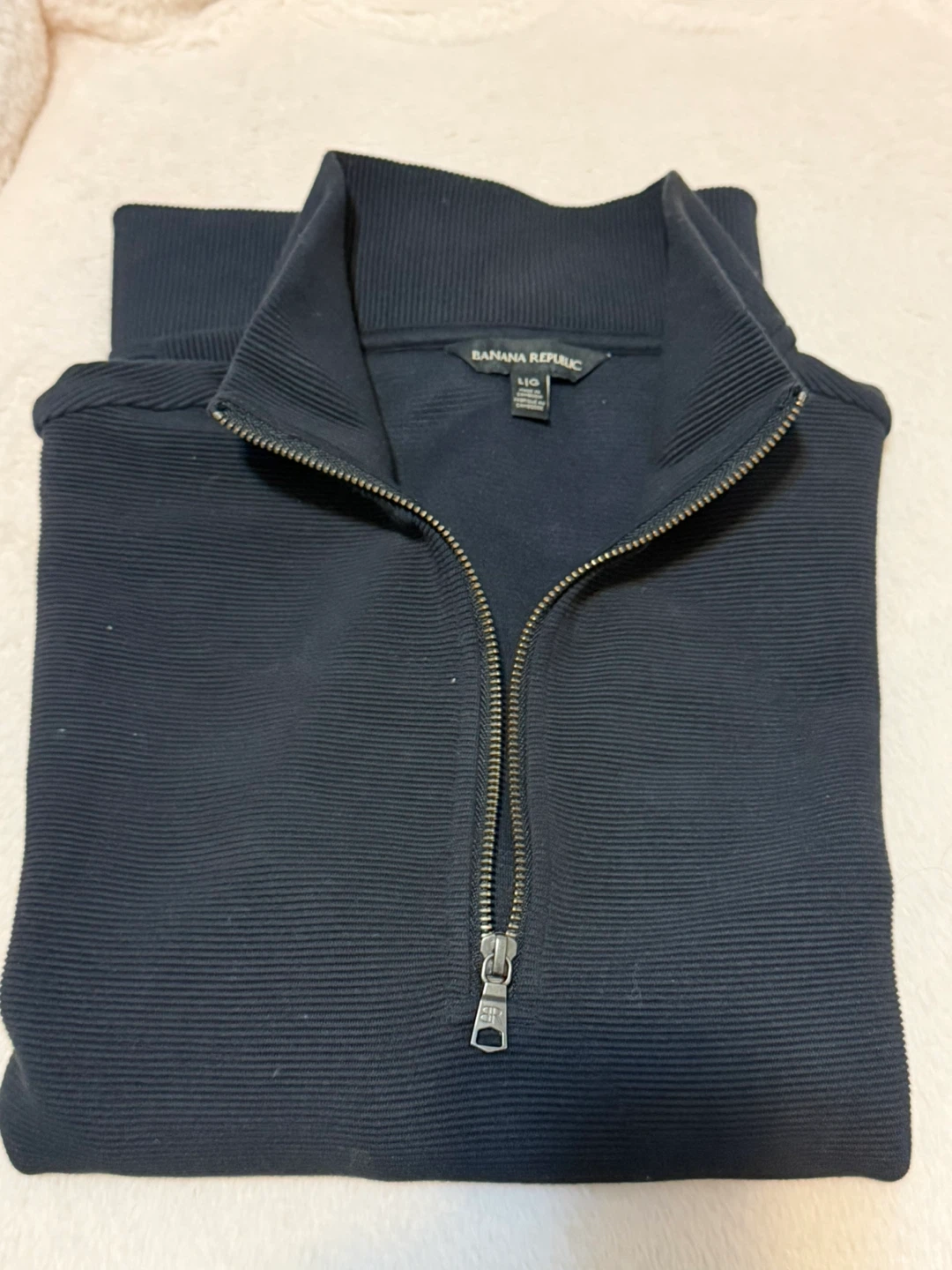 Spier & Mackay Grey 100% Merino Wool Button Collar Sweater - photo 2