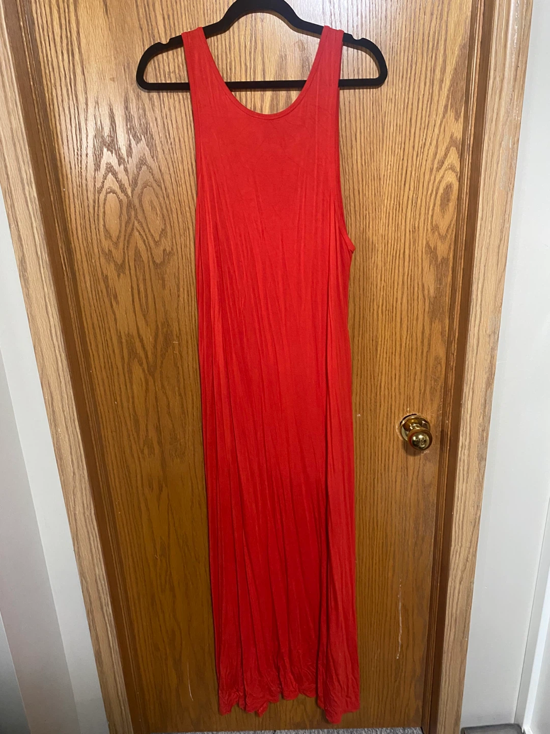 Women’s orange tank top maxi dress - photo 4