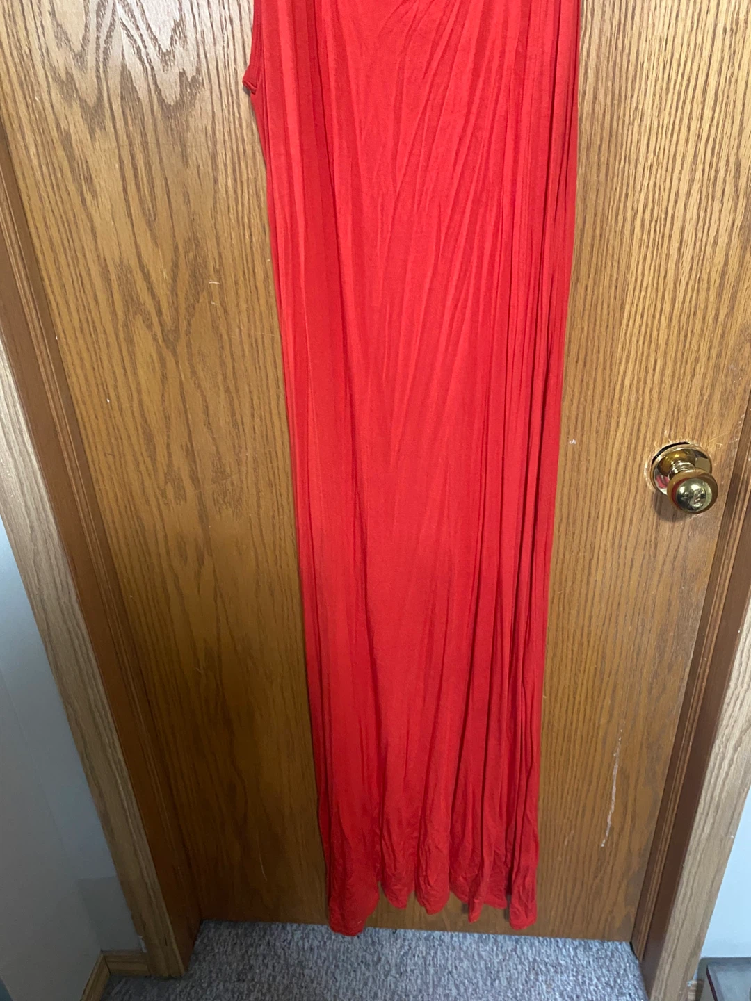 Women’s orange tank top maxi dress - photo 3