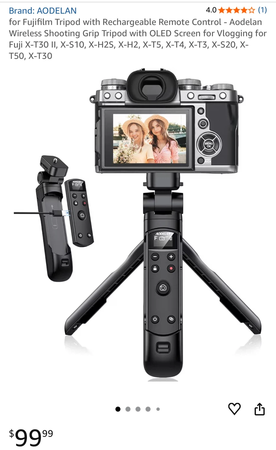 AODELAN Tripod Grip with Rechargeable Remote Control - photo 2