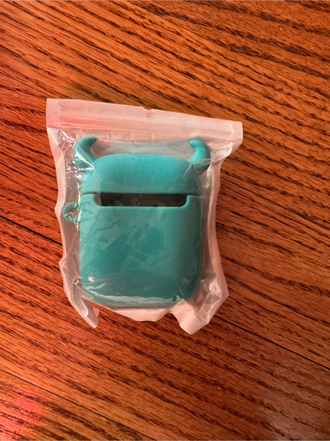 Teal Horned Monster Silicone Case for Earbud Case