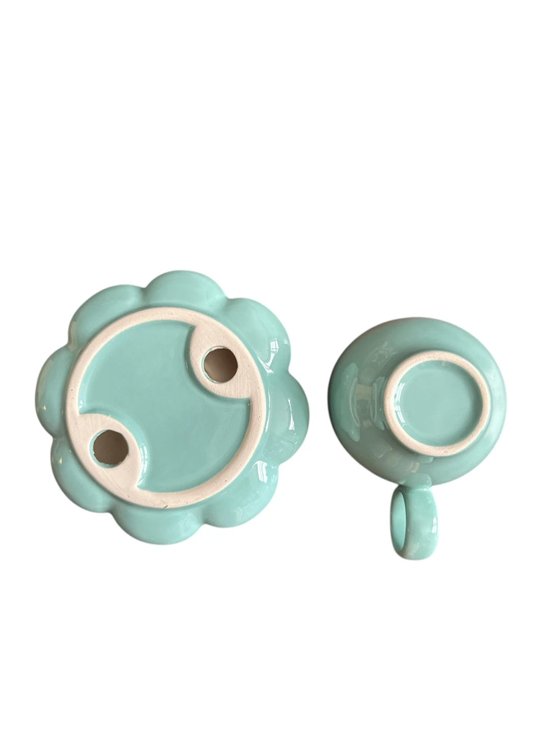 Tiffany Blue/Mint Teacup and Saucer Set - photo 5