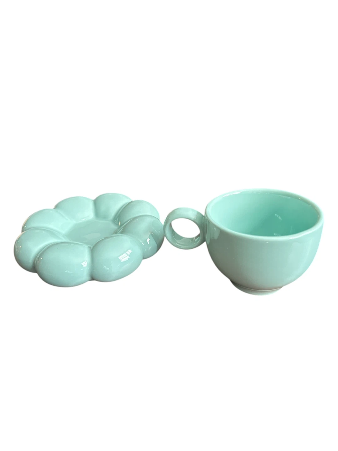 Tiffany Blue/Mint Teacup and Saucer Set - photo 2
