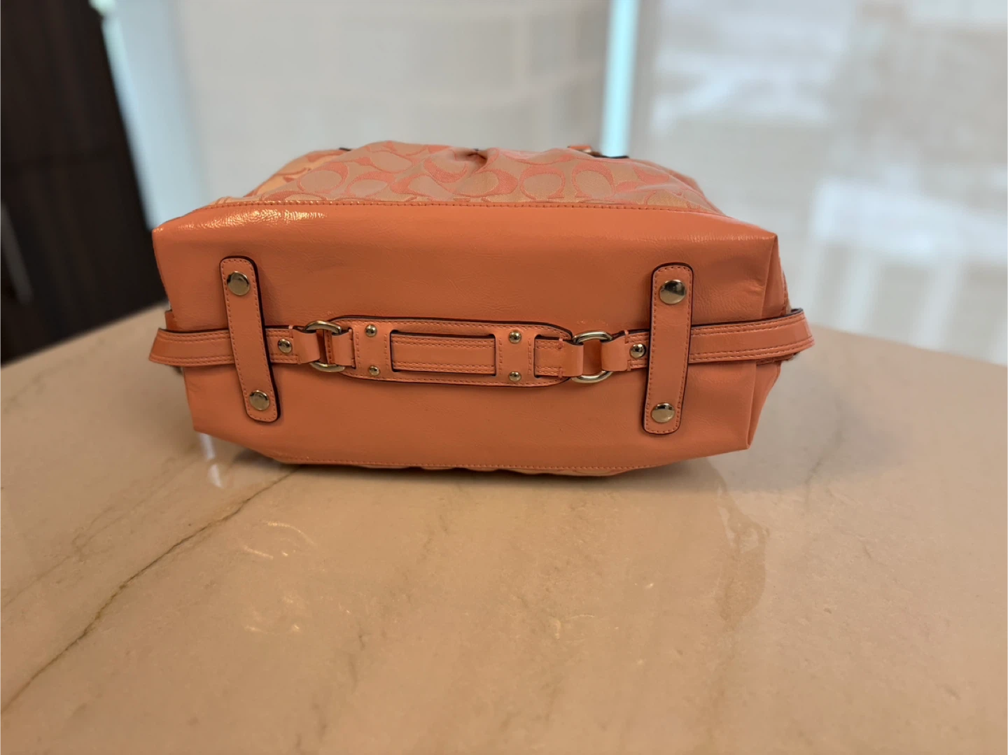 Coach Ashley Peony Pink Signature Carryall Handbag - photo 3