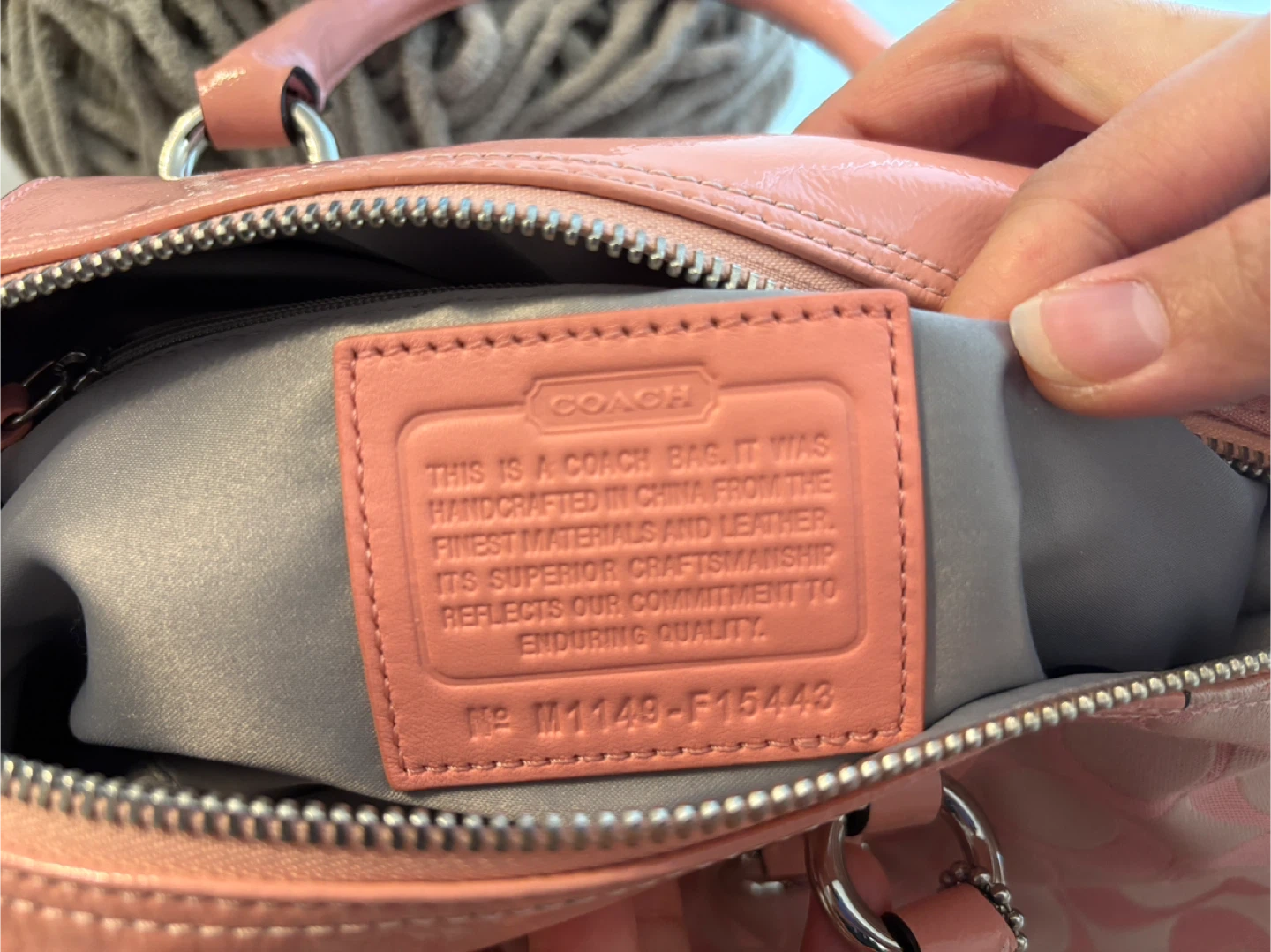 Coach Ashley Peony Pink Signature Carryall Handbag - photo 5