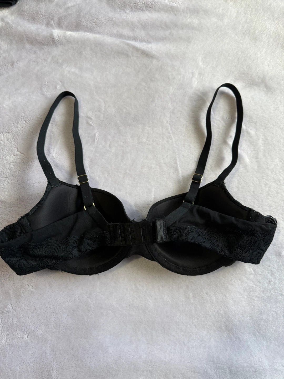 La Vie en Rose Black Lace Push-Up Bra – Size 34B – Brand New - photo 3