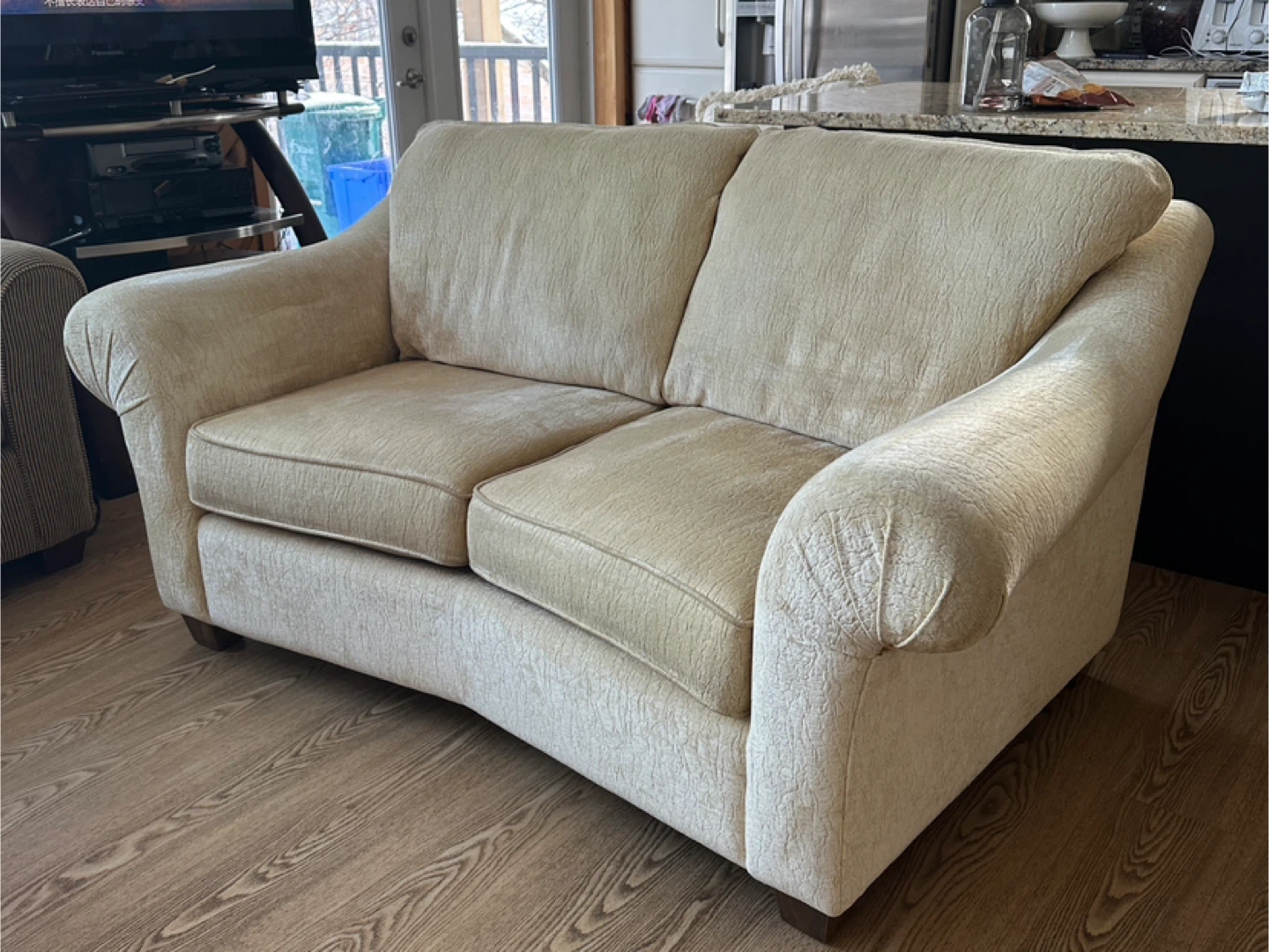 Classic Cozy Beige Love seat Sofa (CAN DELIVER) - photo 3