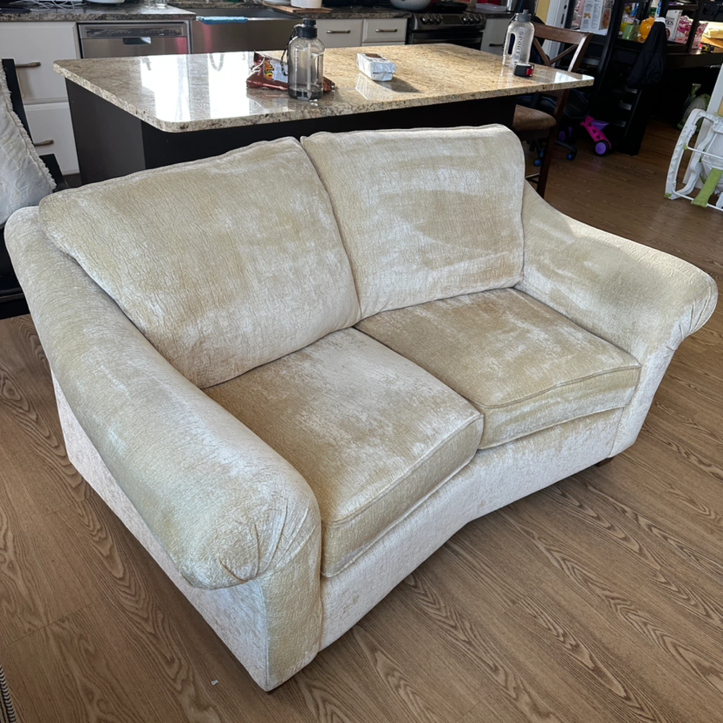 Classic Cozy Beige Love seat Sofa (CAN DELIVER) - photo 2