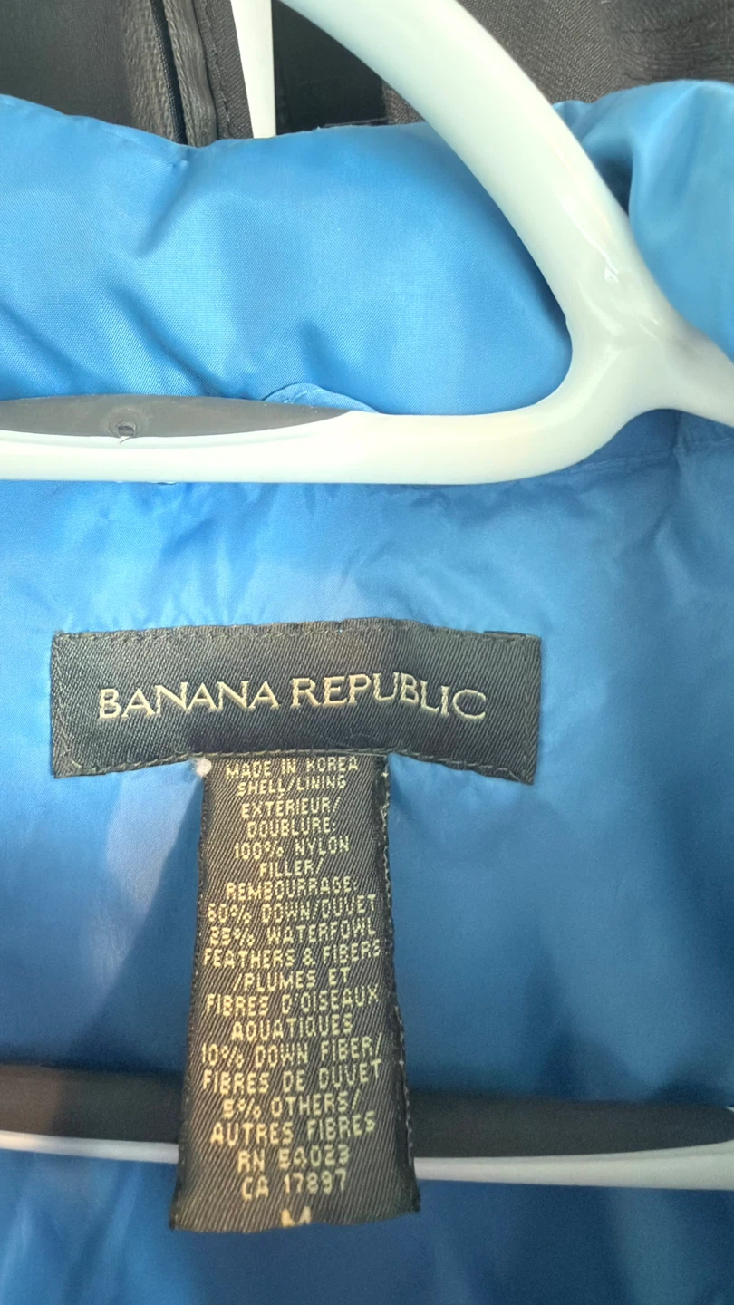 Banana Republic Blue Puffer Vest