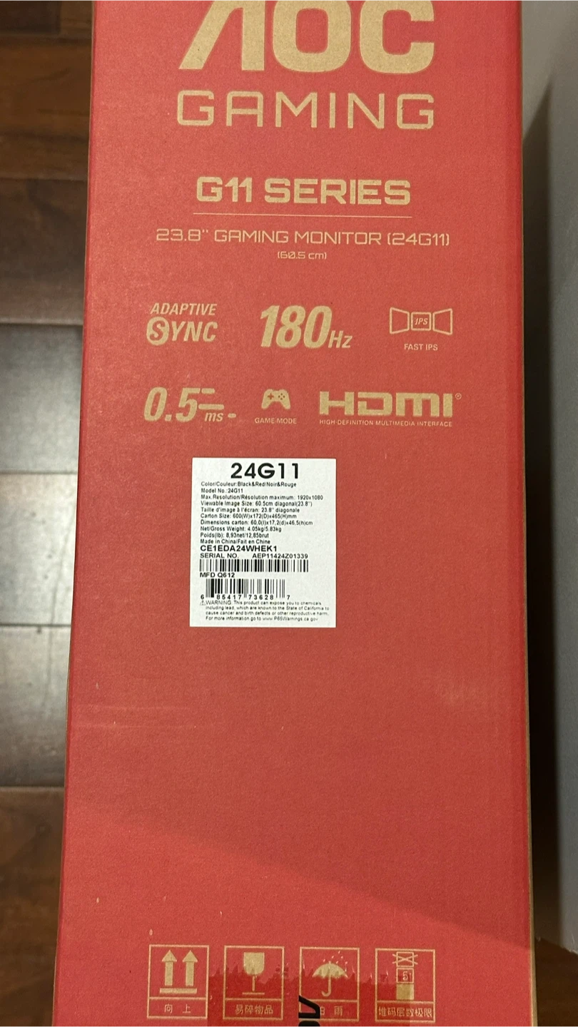 AOC G11 Series 24" Gaming Monitor (24G11) - photo 4