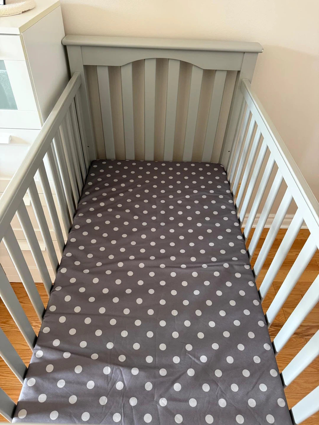 Light Grey Wooden Crib - photo 2