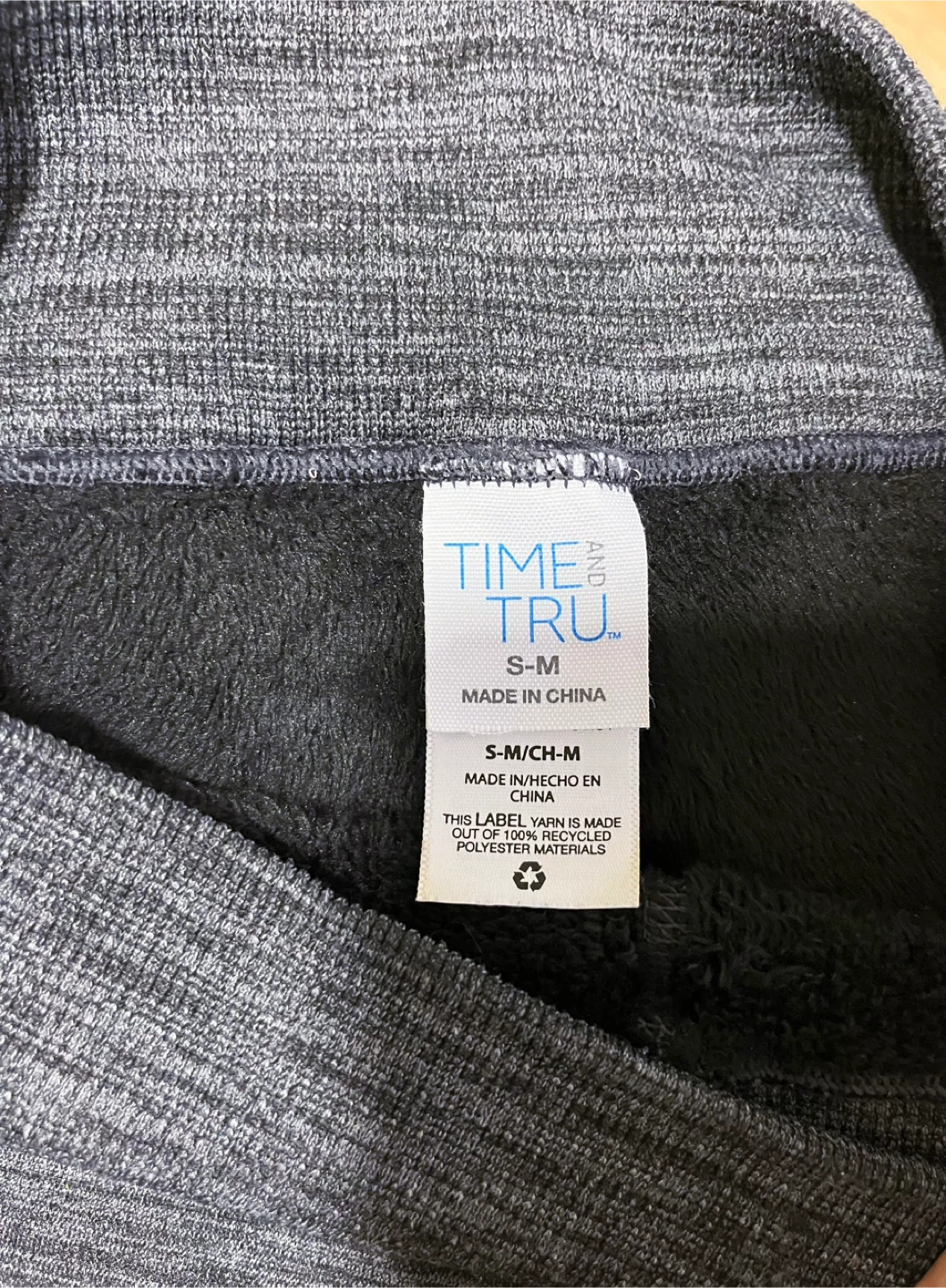 Women’s Time and Tru Fleece Lined Leggings-Size S/M - photo 2