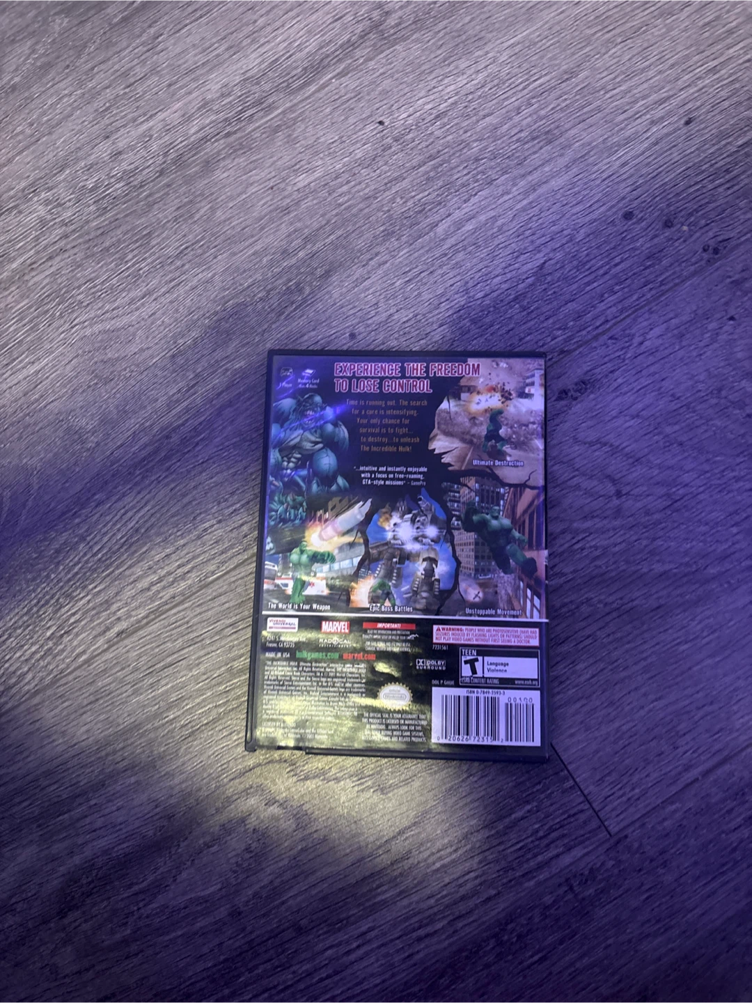 The Incredible Hulk: Ultimate Destruction Nintendo GameCube Game - photo 3