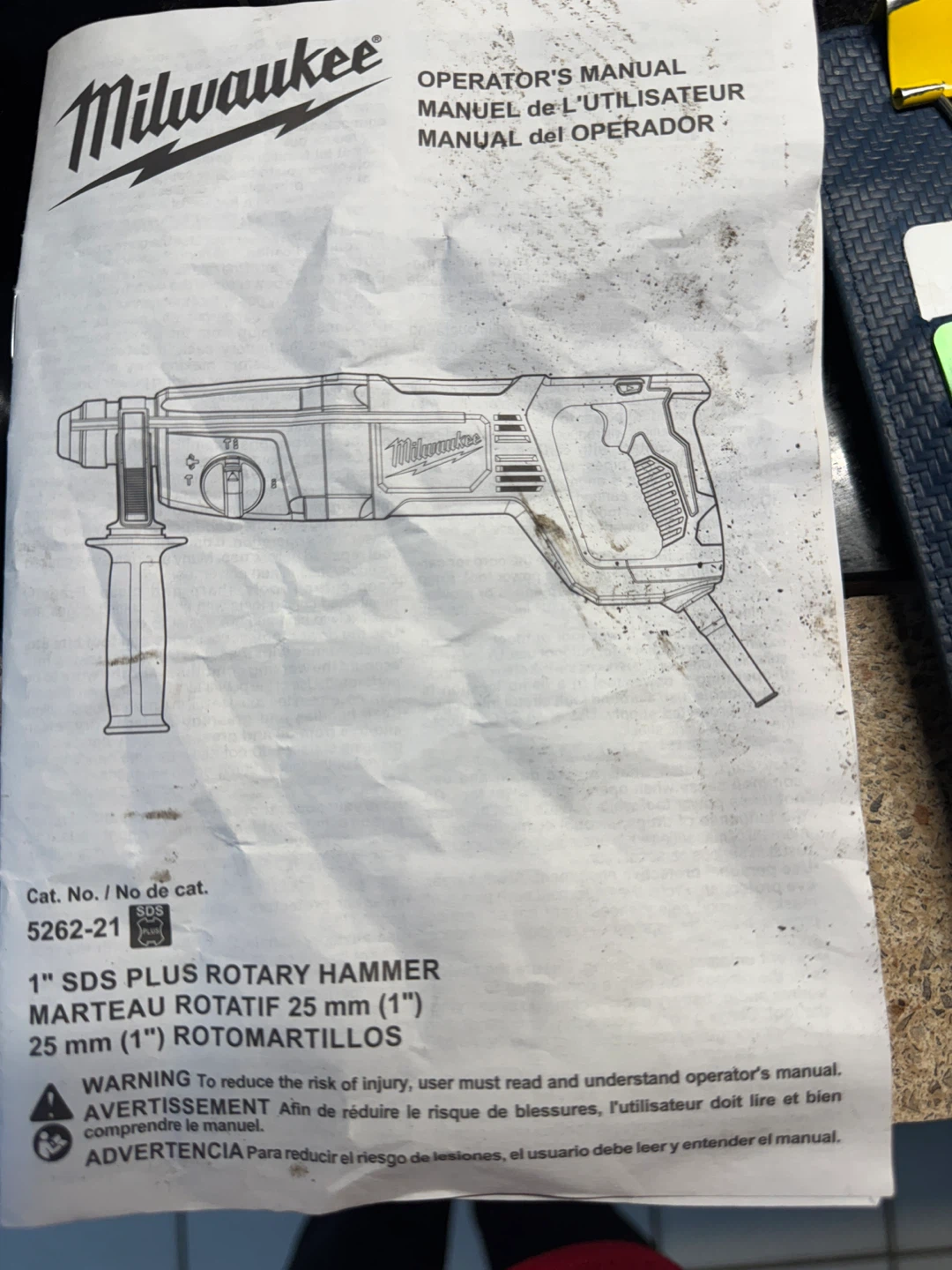 Milwaukee 1" SDS Plus Rotary Hammer 5262-21 - photo 3