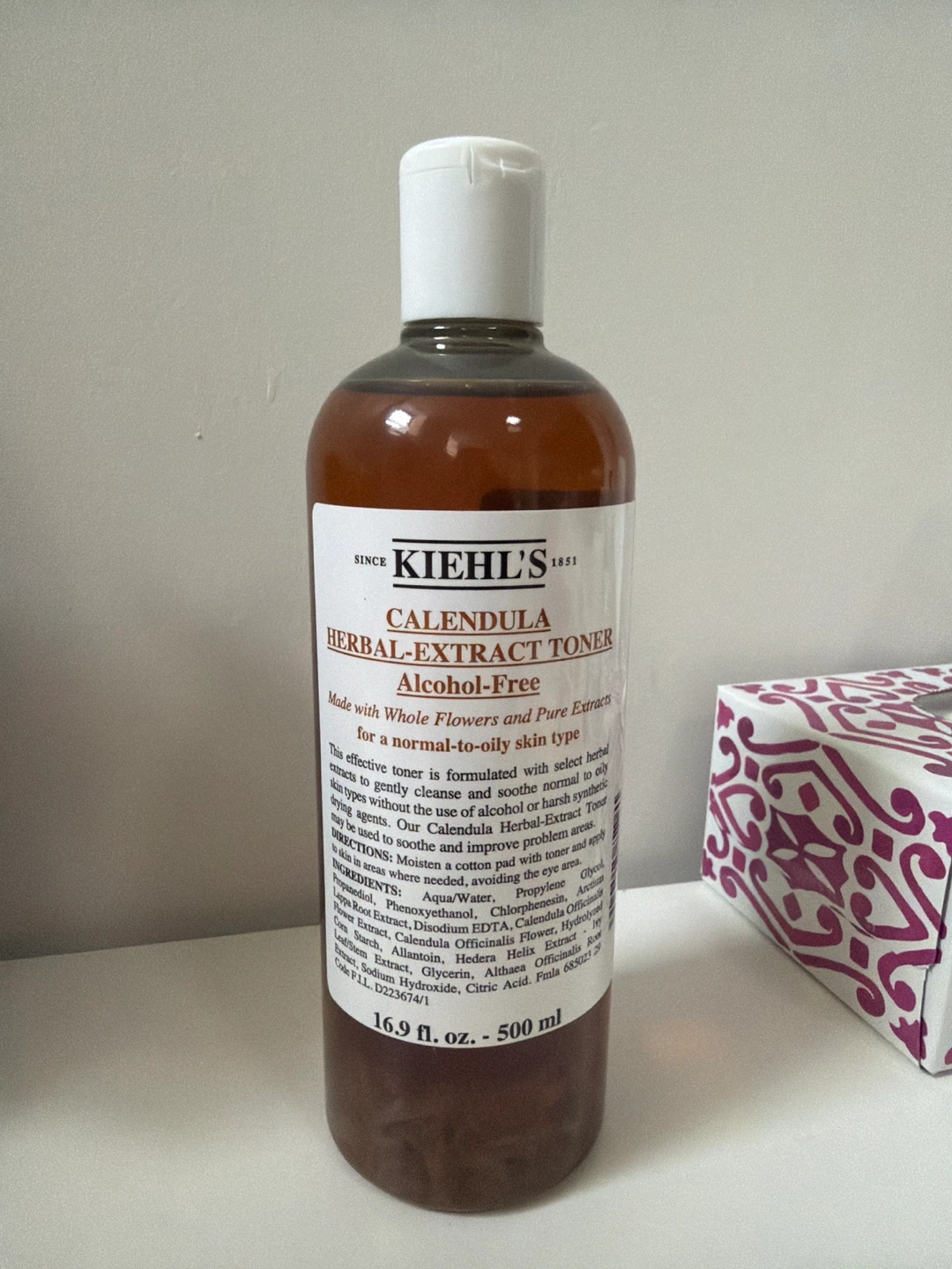 (RETAIL $105)NEW 500 ml Kiehl's Calendula Herbal-Extract Toner