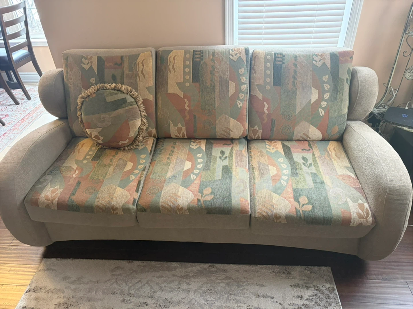couch set with decorative cushions