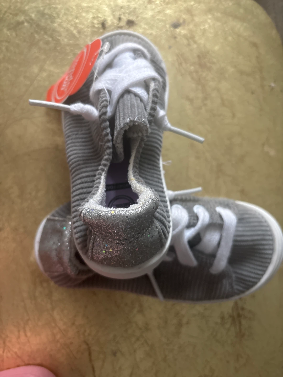 Wonder Nation Toddler Girls Gray Slip-On Sneakers Size 9 - photo 2