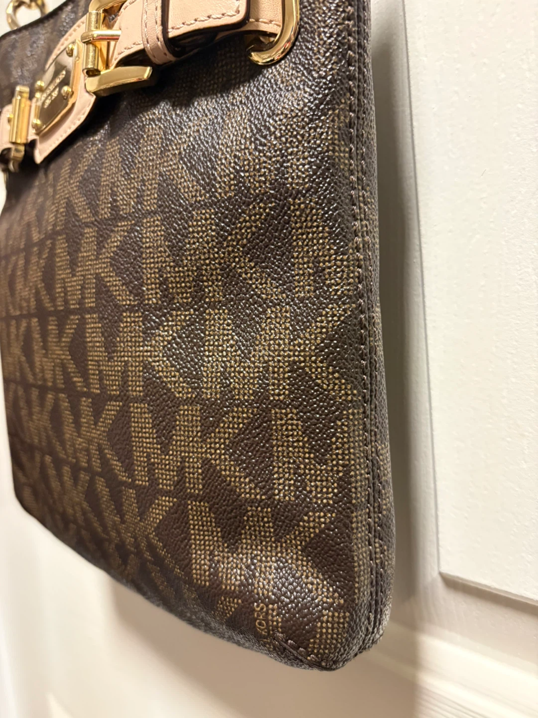 Michael Kors Brown Signature Print Leather Crossbody Bag - photo 5