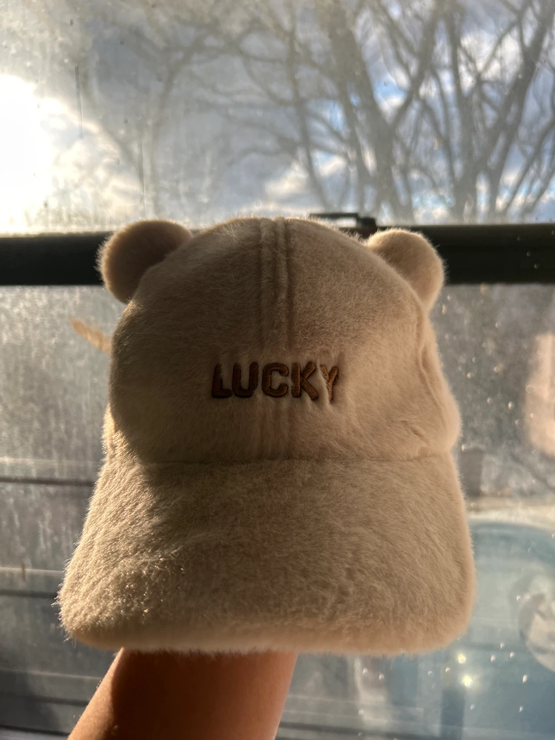 Fluffy Bear "Lucky" Baseball Cap