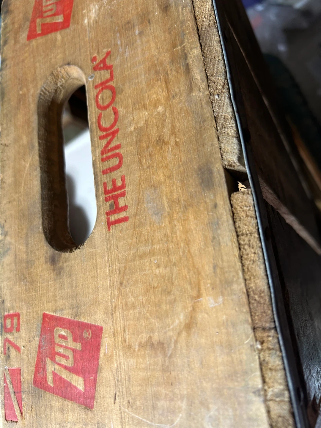 Vintage Seven-Up Wooden Soda Crate - photo 2