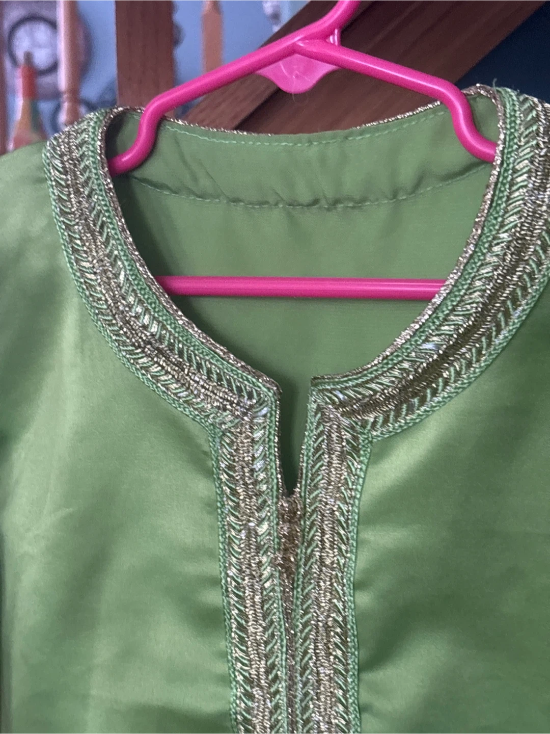 Green Embroidered Kaftan - photo 2