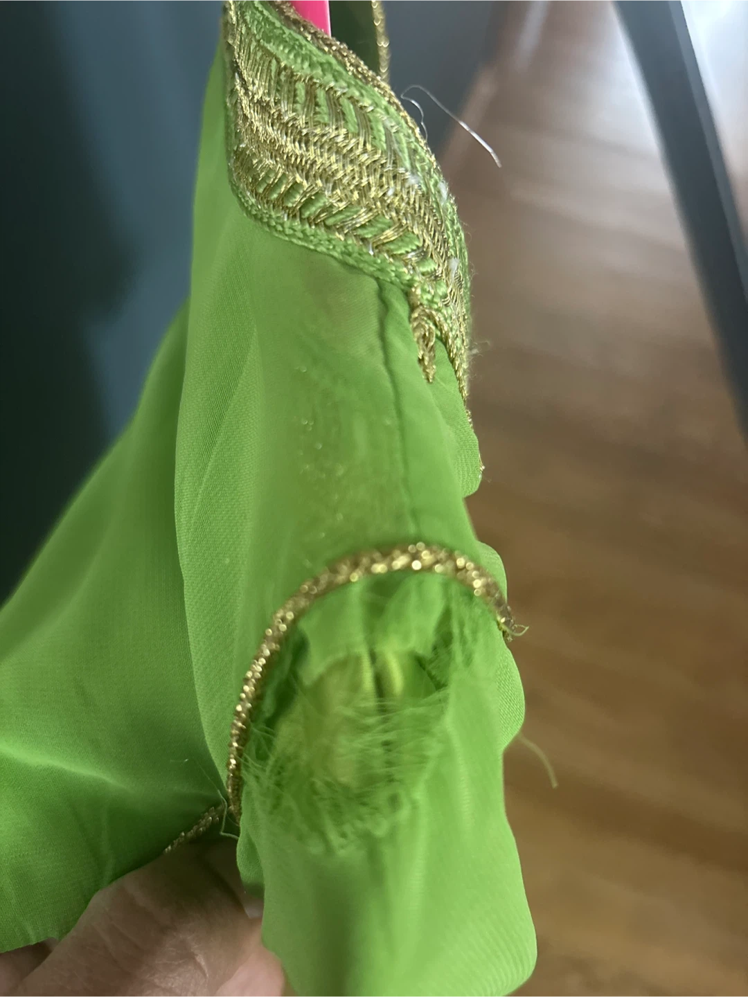 Green Embroidered Kaftan - photo 4