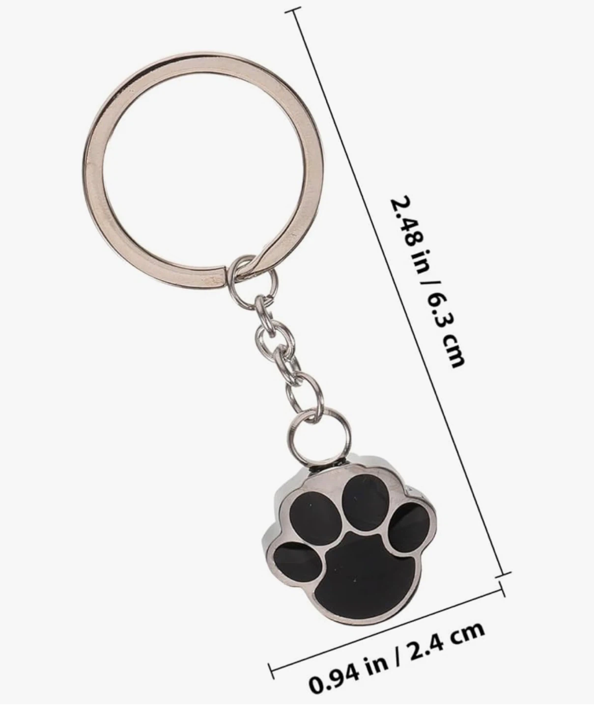 Pet paw print key chain, new - photo 2