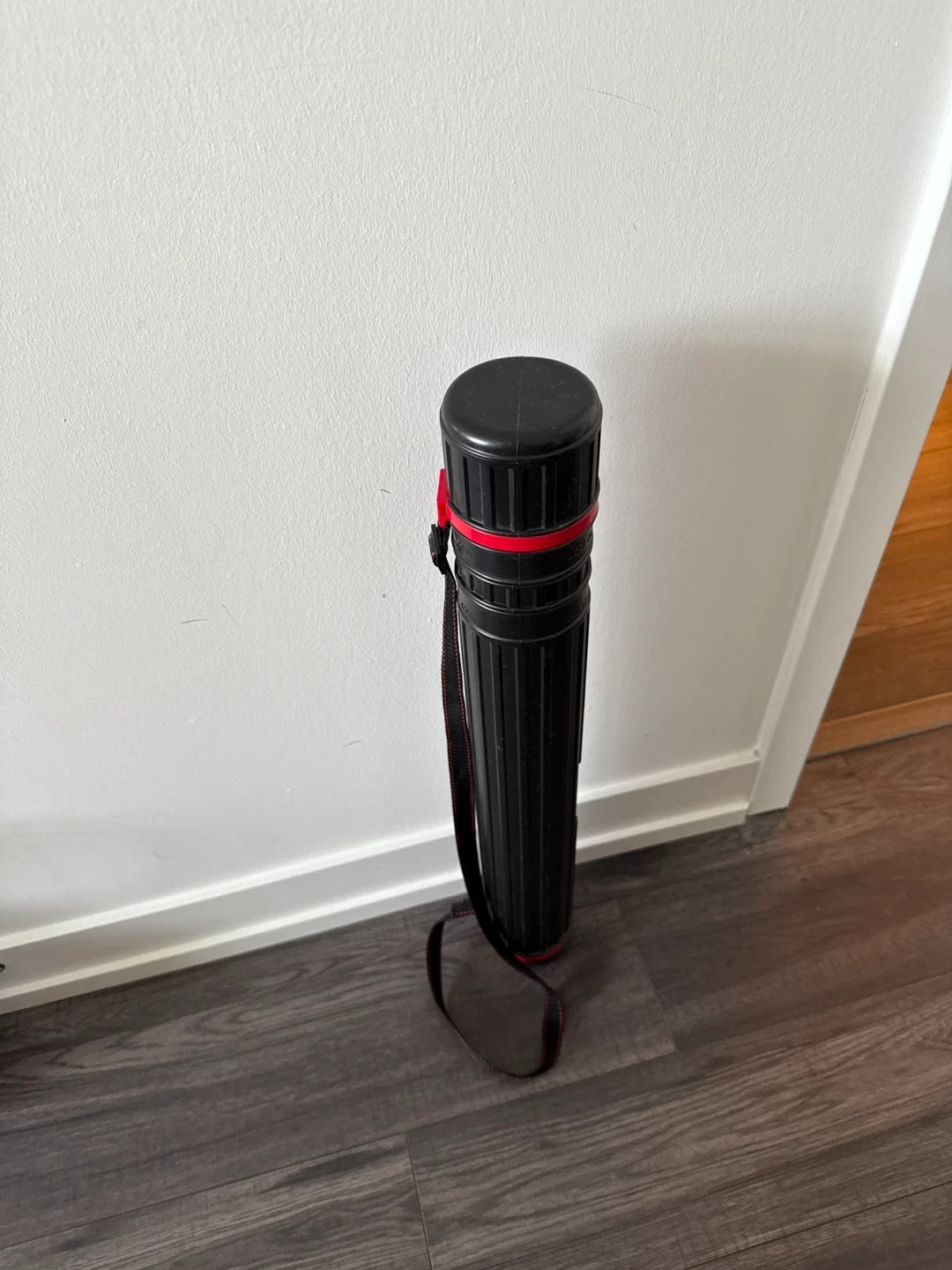 Black Telescopic Art Tube with Strap