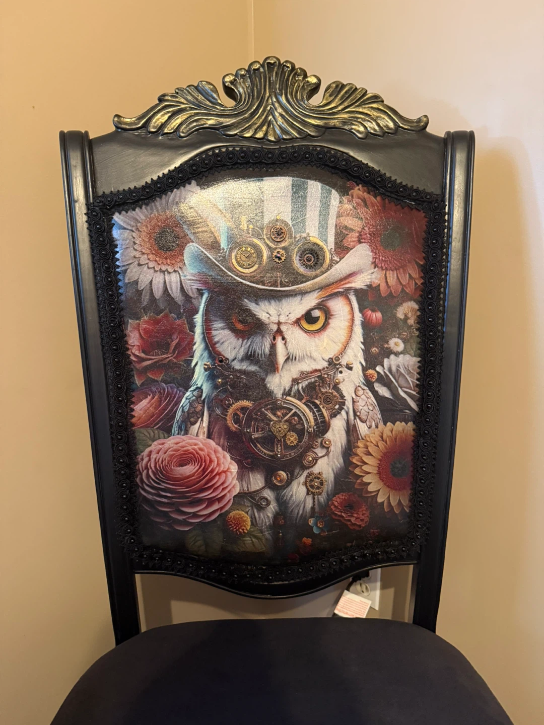 Steampunk Owl Accent Chair - photo 2