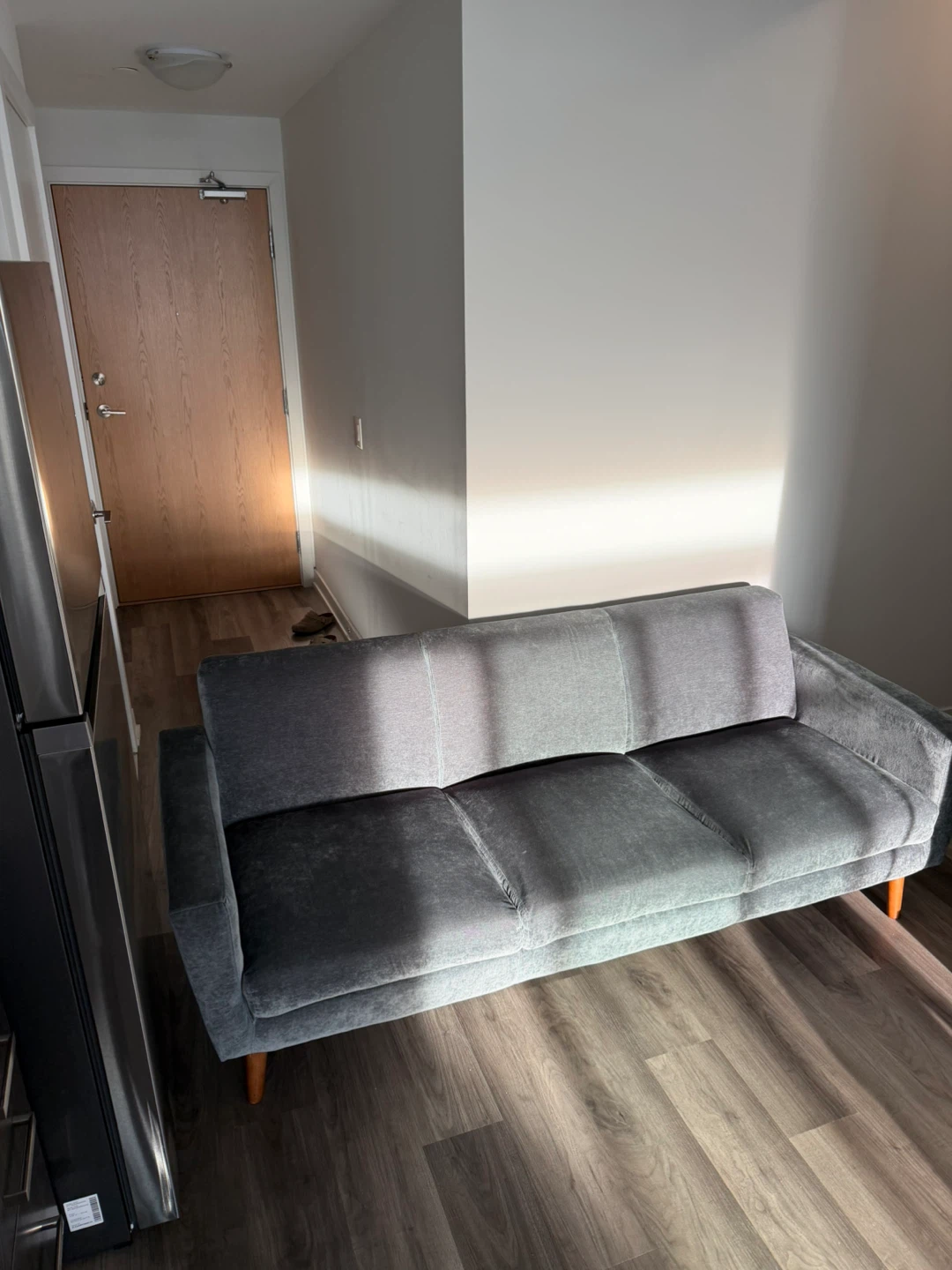 Blue/teal Structube Mabelle Apartment Sofa – Like New! - photo 2