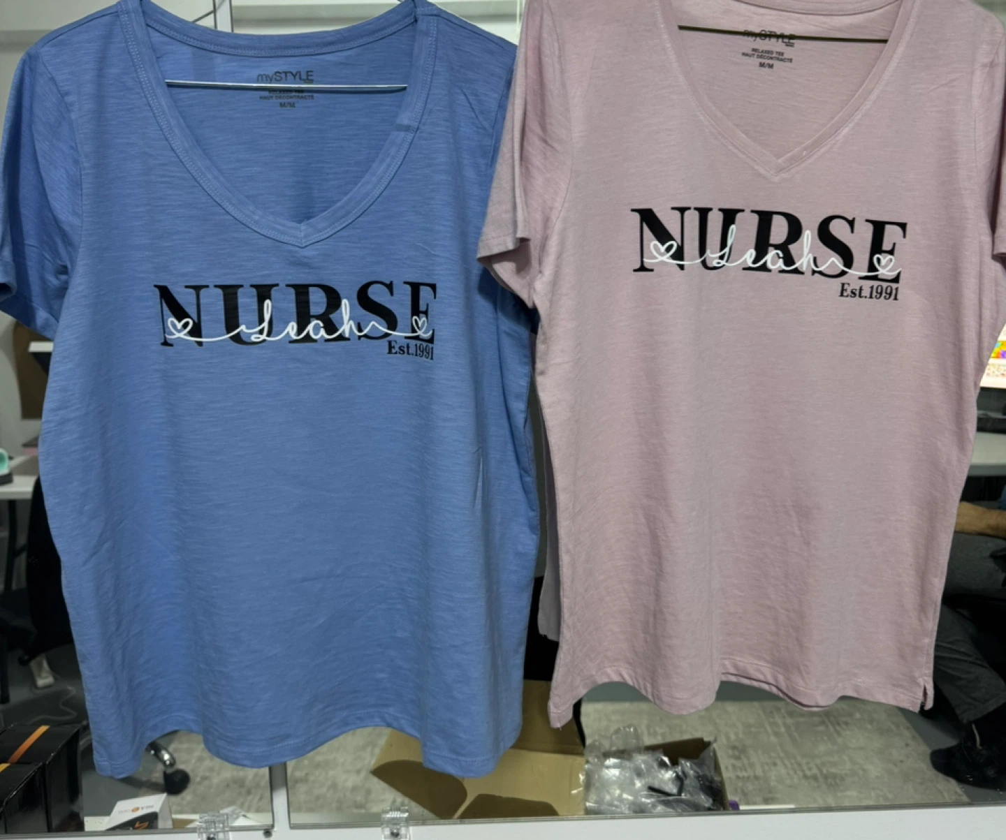 Personalized Nurse T-shirts.