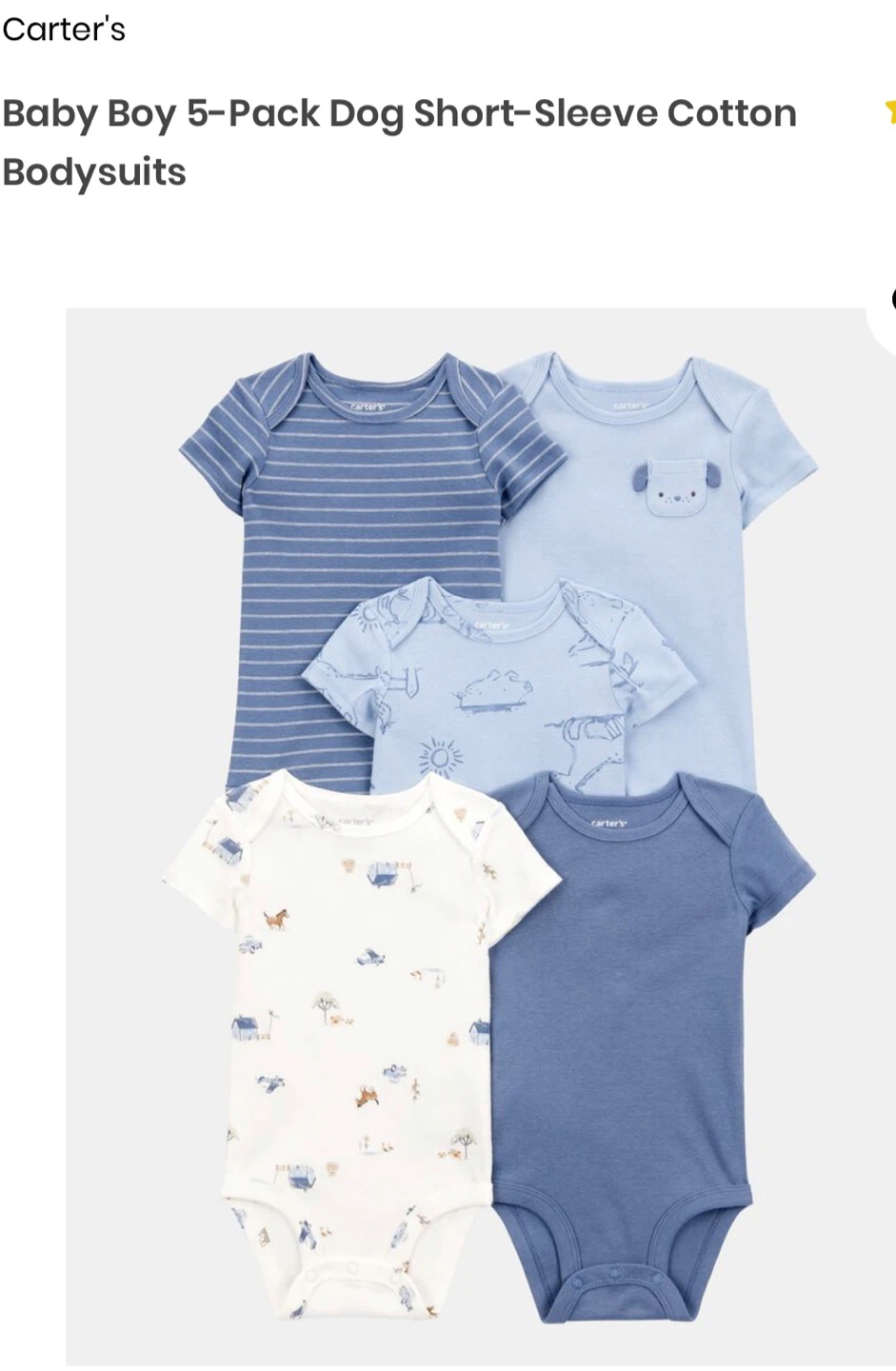 New born Carter's Baby Bodysuits & Sleeper - photo 3