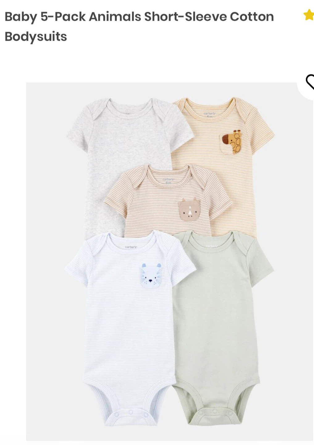 New born Carter's Baby Bodysuits & Sleeper - photo 4