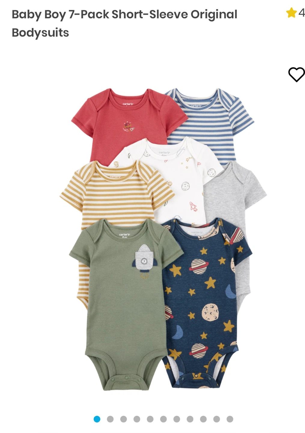 New born Carter's Baby Bodysuits & Sleeper - photo 2