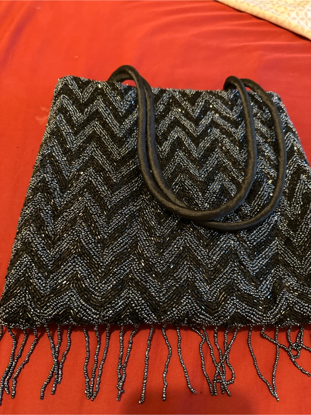 Vintage 12” beaded purse evening/formalor casual