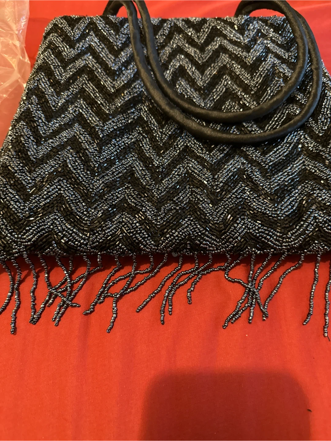 Vintage 12” beaded purse evening/formalor casual - photo 3