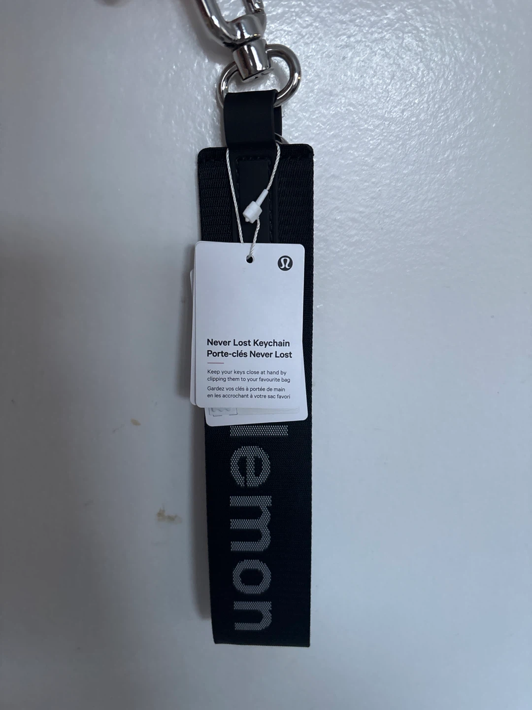 Lululemon Never Lost Keychain