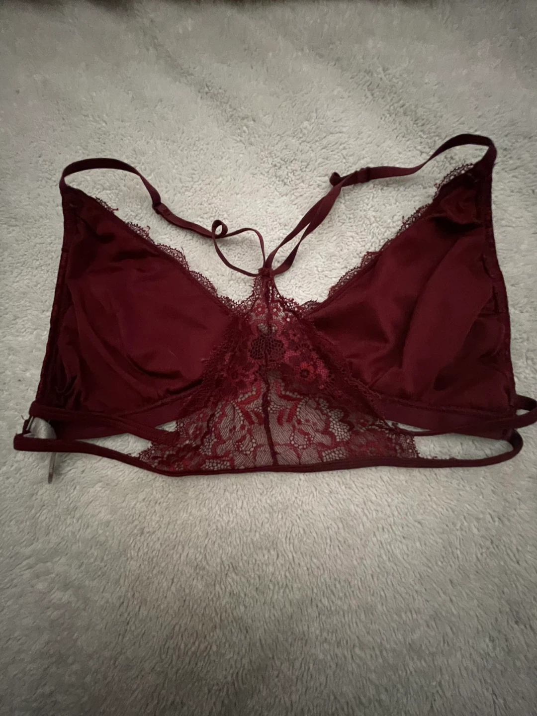 Burgundy Lace Bralette - photo 2