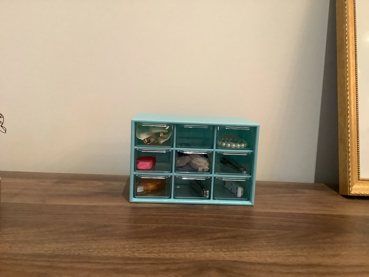 Light Blue 9-Drawer Organizer