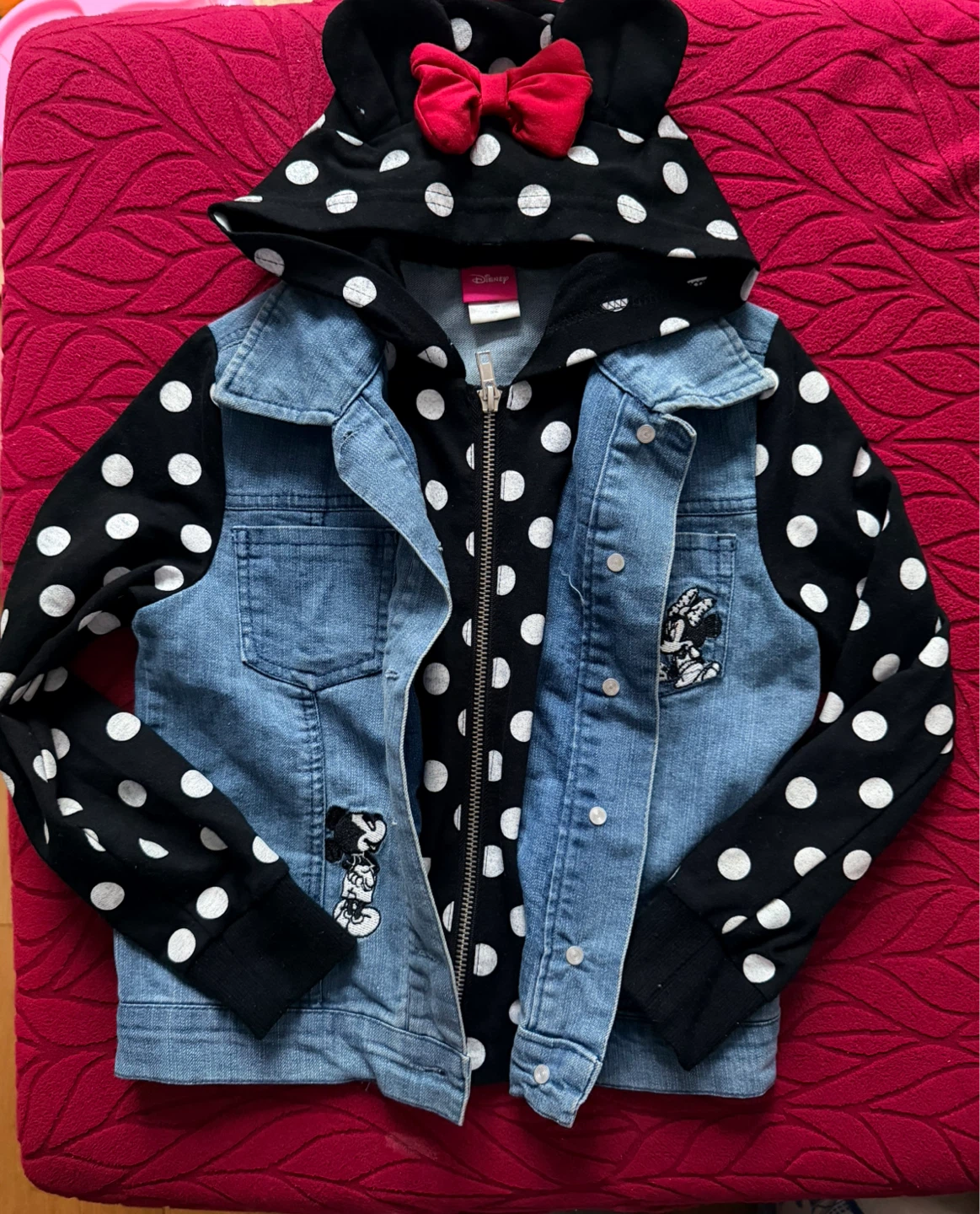 Disney Minnie Mouse Denim Jacket with Hood