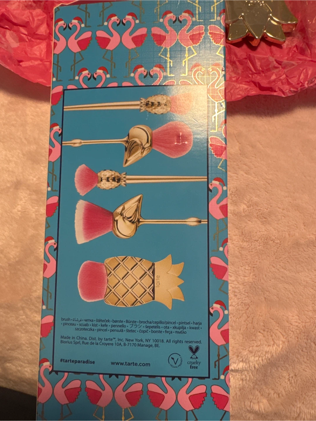 Tarte Pineapple & Flamingo Makeup Brush Set - photo 2