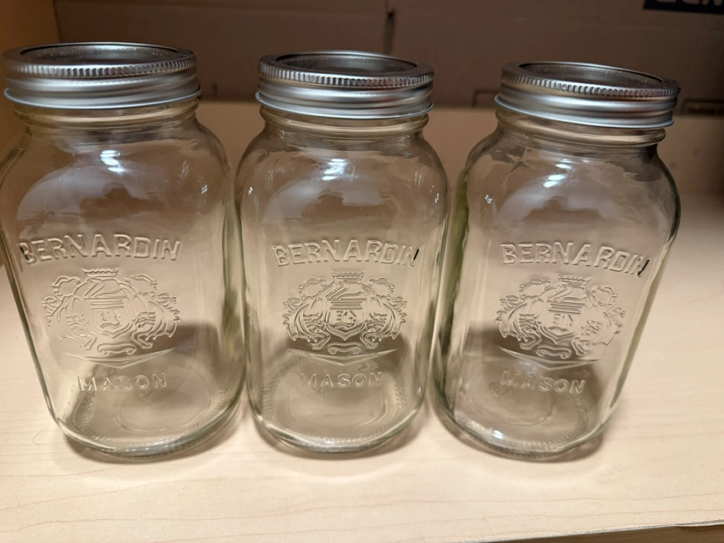 🥫 Mason Jars (Set of 3 – Bernardin)