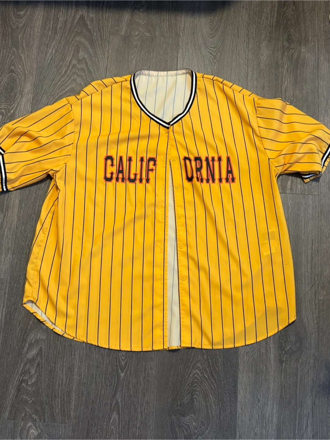 yellow california striped jesery