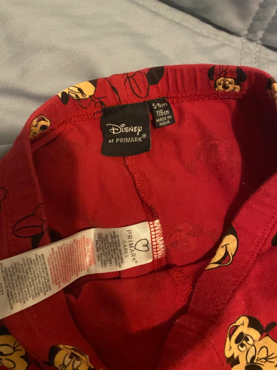 Disney at Primark Minnie Mouse Leggings Red Size 5-6 Years