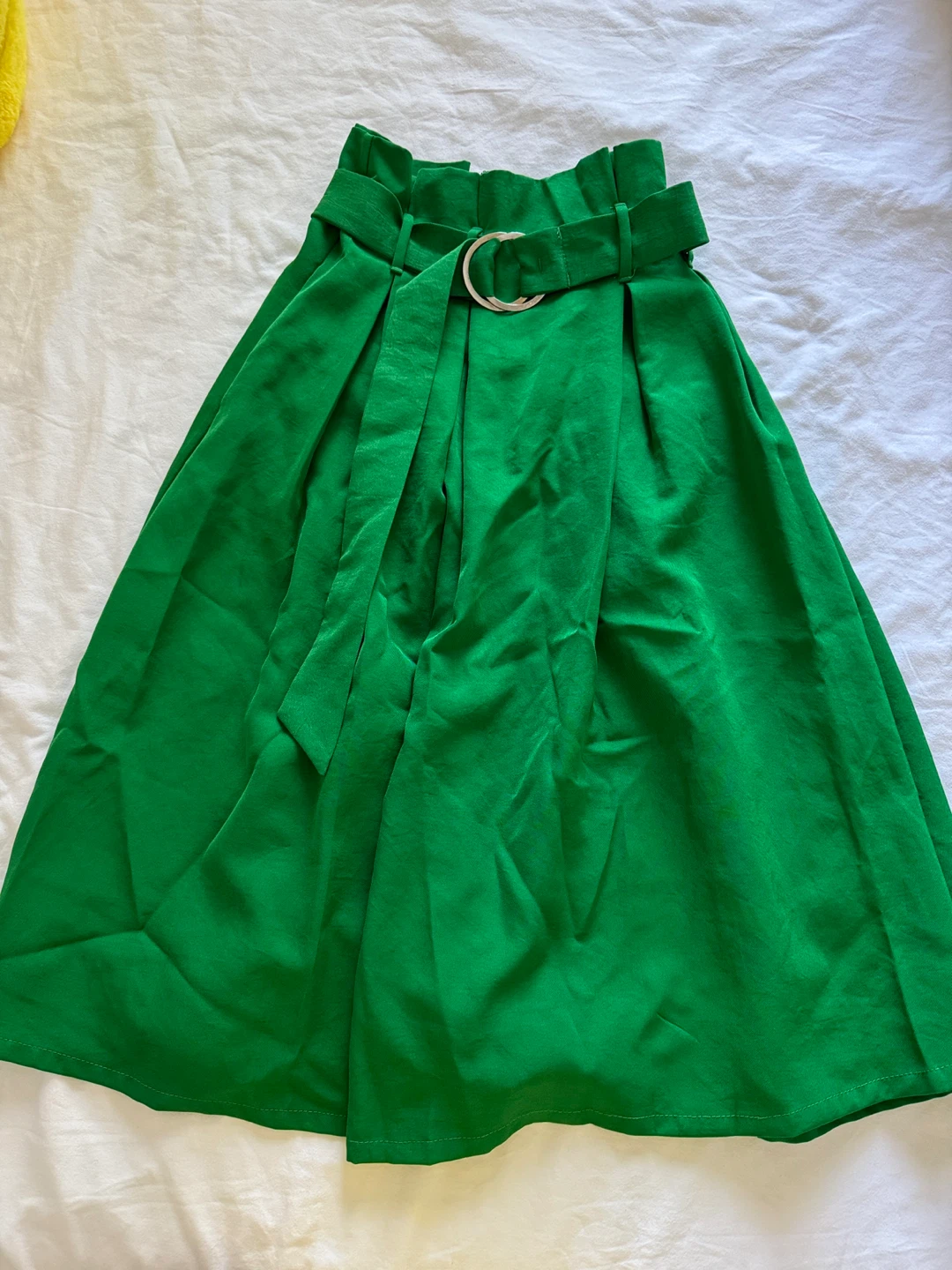 Green Belted Midi Skirt Size S