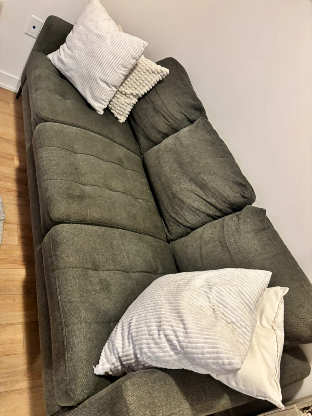 Dark Grey Sofa with Tufted Cushions - MOVING - photo 3