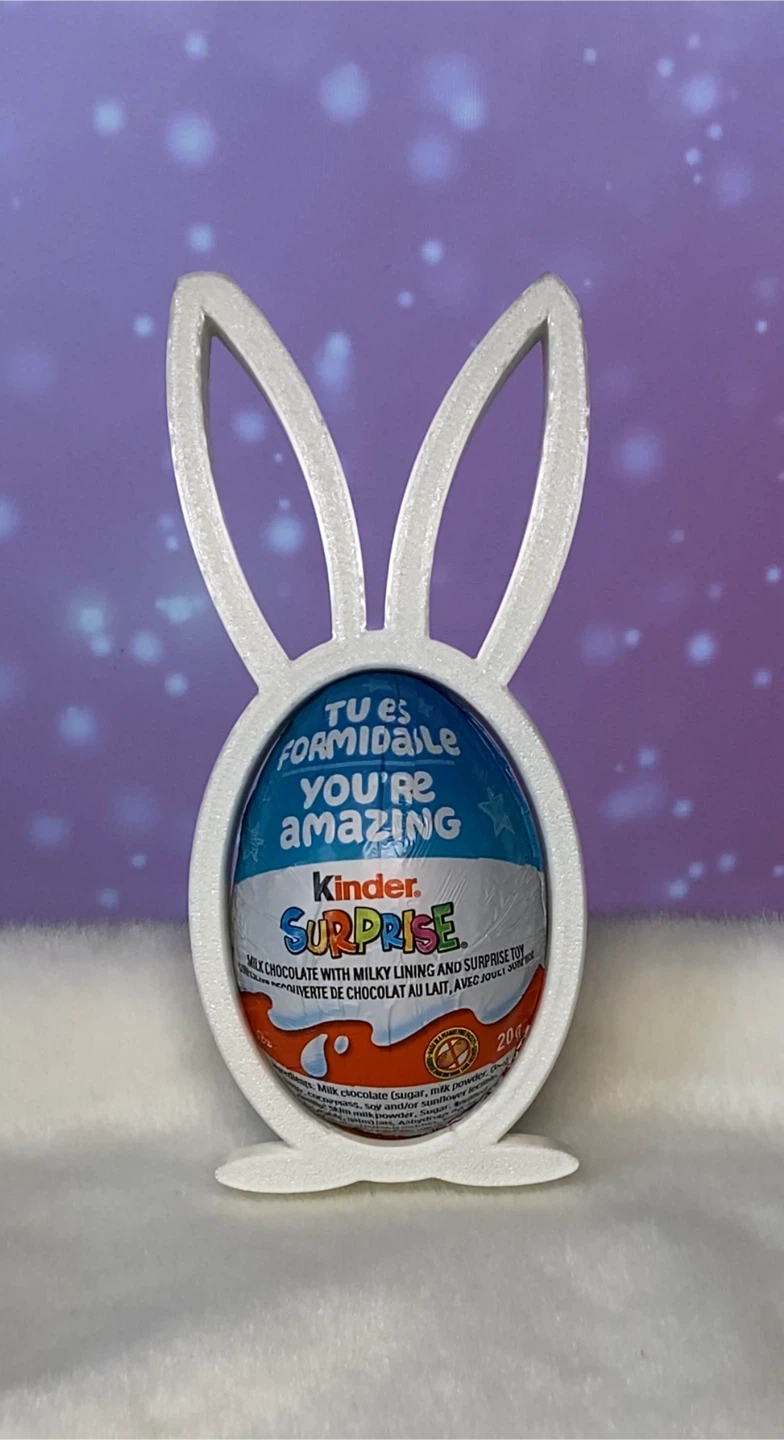 3D Printed Bunny Kinder Egg Holder Stand - photo 3
