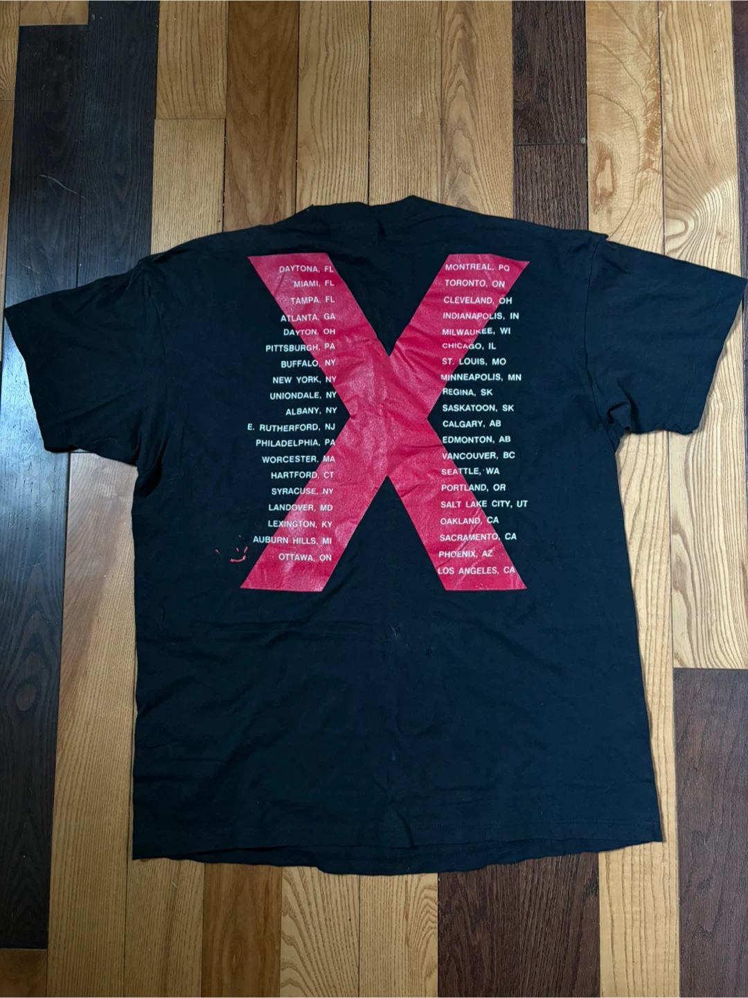 Vintage 1990 INXS band tee tour shirt XL brockum 90s - photo 2