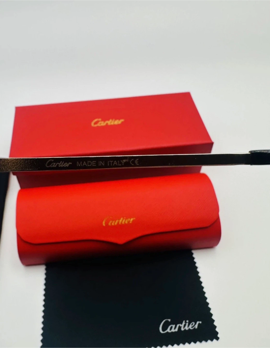 Cartier Rimless Sunglasses with Red Case and Box - photo 4