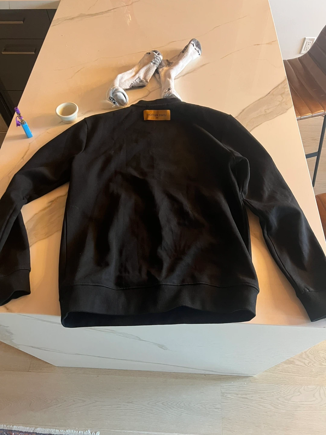 Louis Vuitton Black Embroidered Crewneck Sweater - photo 2